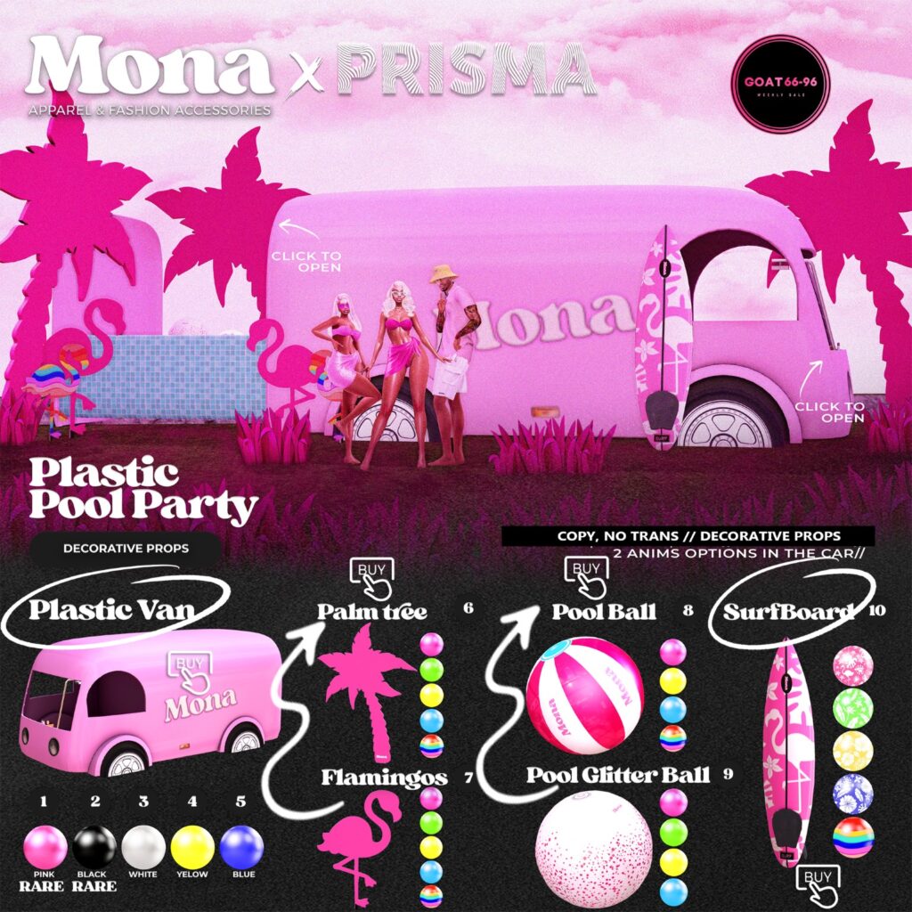Plastic Pool Party Set Decoration