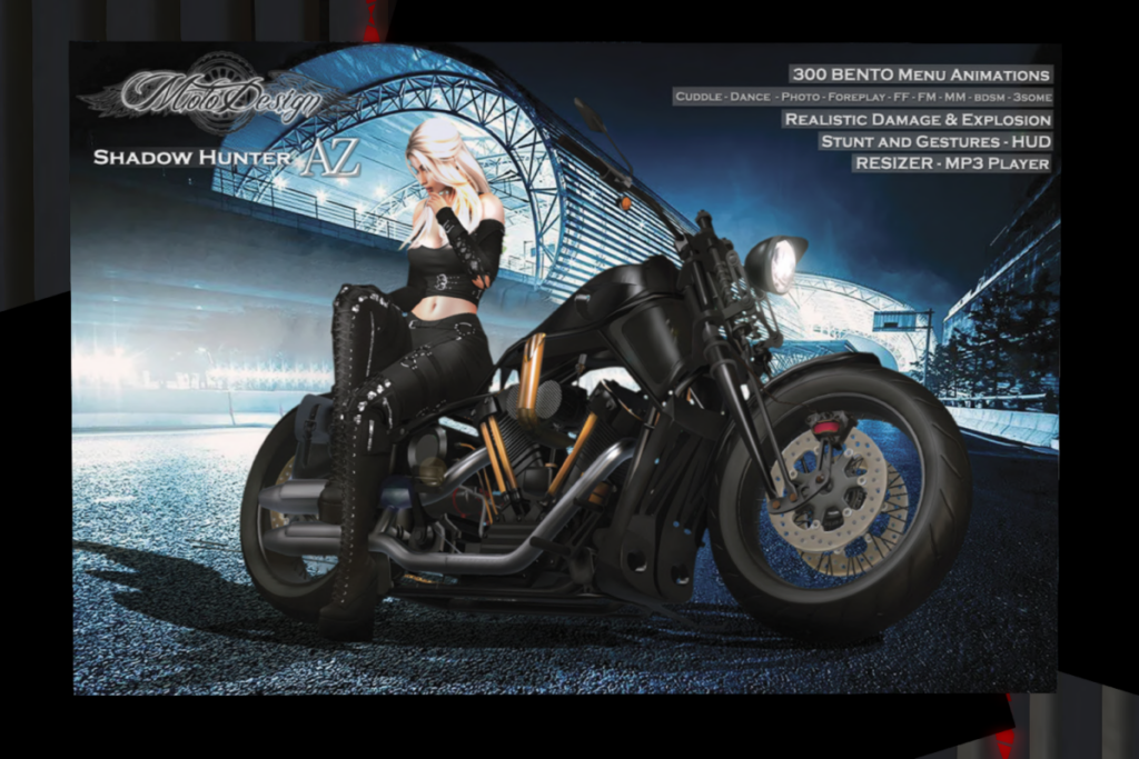 Shadow Hunter AZ Motorcycle, L$1500