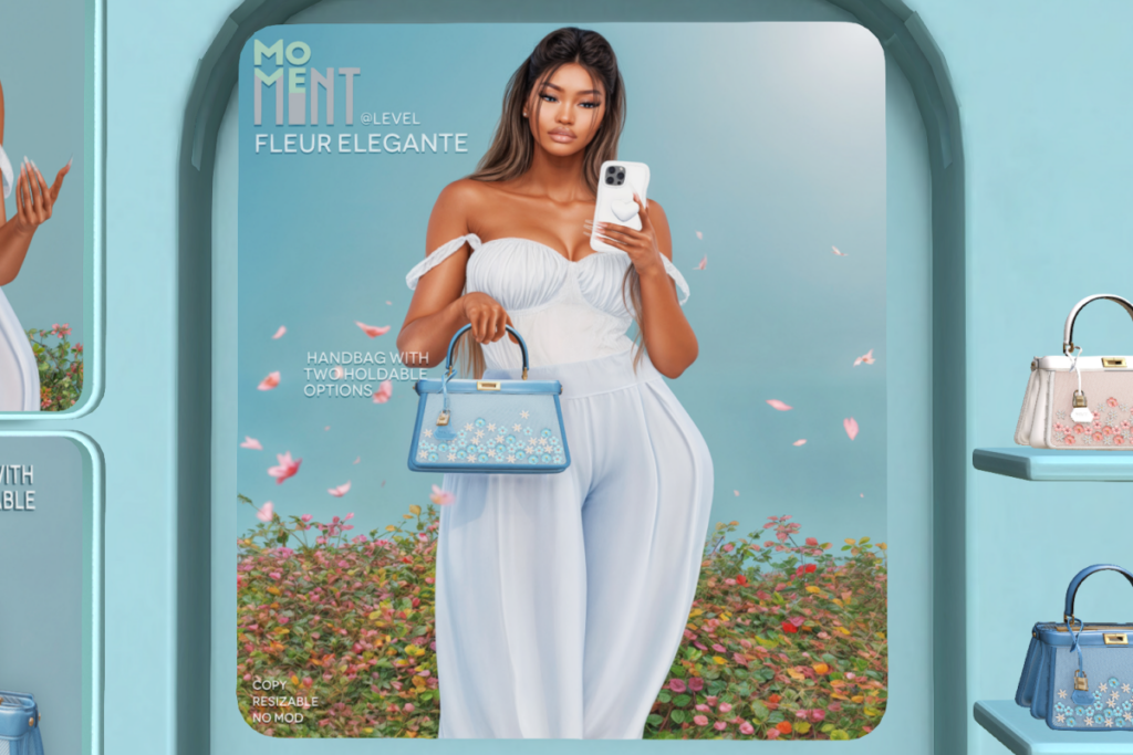 Fleur Elegante Bag, L$299 each/L$1699 FP