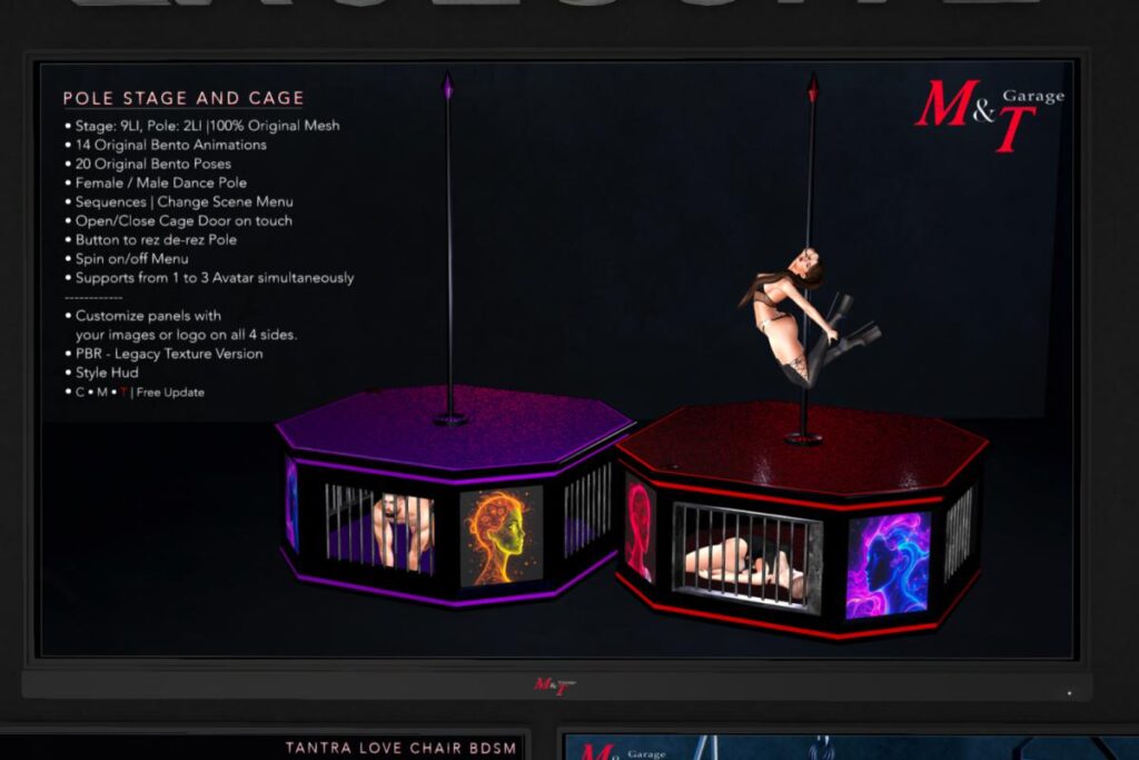 Pole Stage &amp; Cage, L$799
