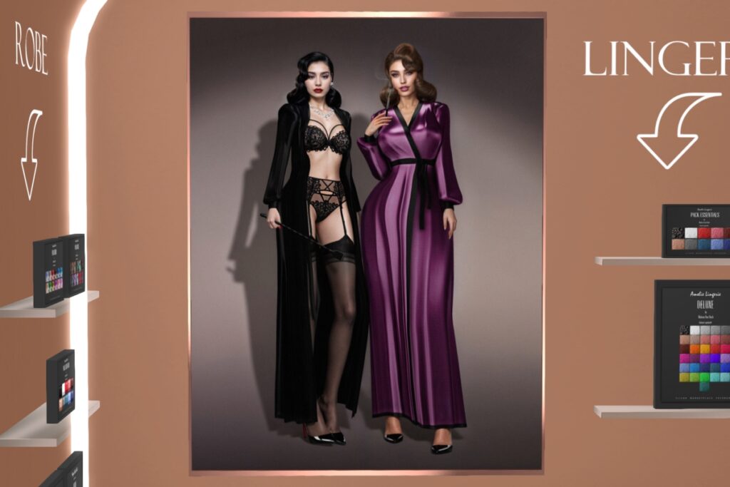 Magda Robe &amp; Amelie Lingerie - Legacy/MaitreyaX/Reborn, L$599-L$699 each/L$1199-L$1399 each FP