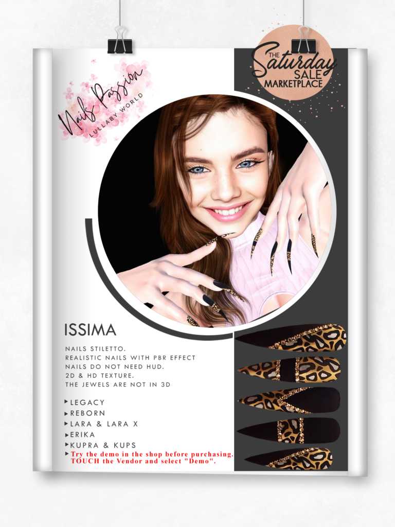 Issima Nail Set - Erika/Inithium/Legacy/Maitreya/Reborn/+mods