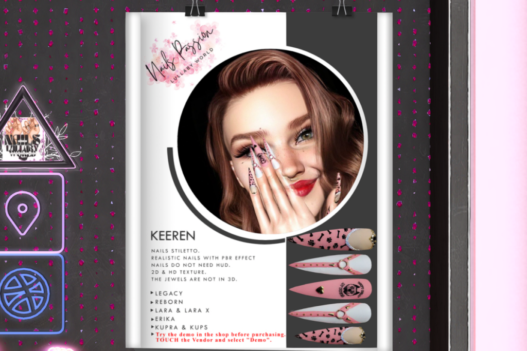 Keeren Nails - Erika/Inithium/Legacy/Maitreya/Reborn/+mods, L$300