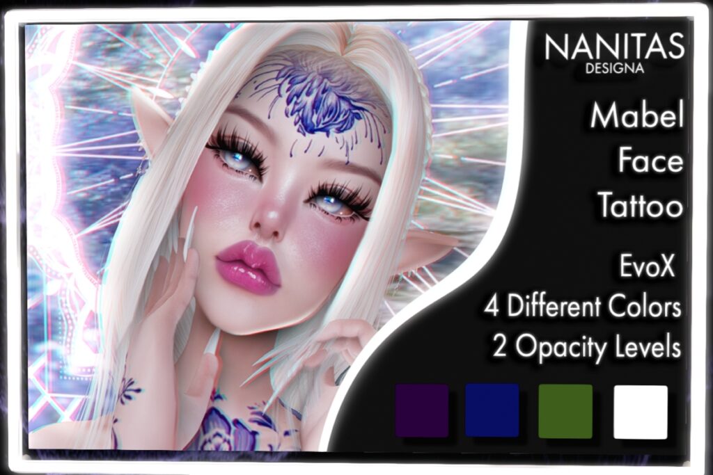 Mabel Face Tattoo - EvoX, L$119
