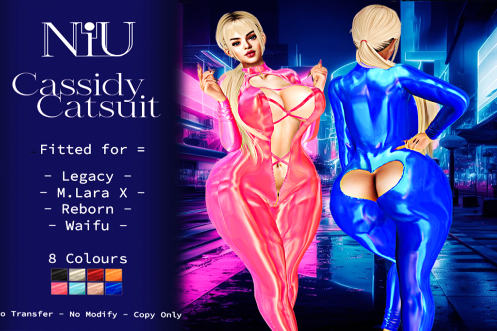 Cassidy Catsuit - Legacy/MaitreyaX/Reborn/+mods, L$360 each/L$1200 FP