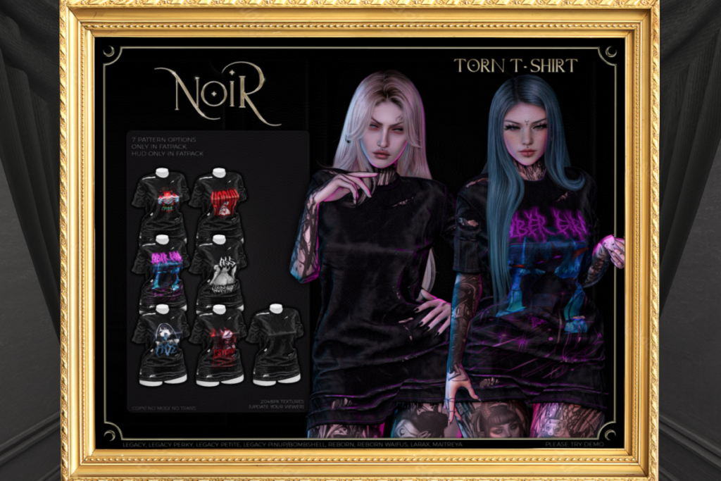 Torn T-Shirt - Legacy/Maitreya/Reborn/+mods, L$249 each/L$999 FP
