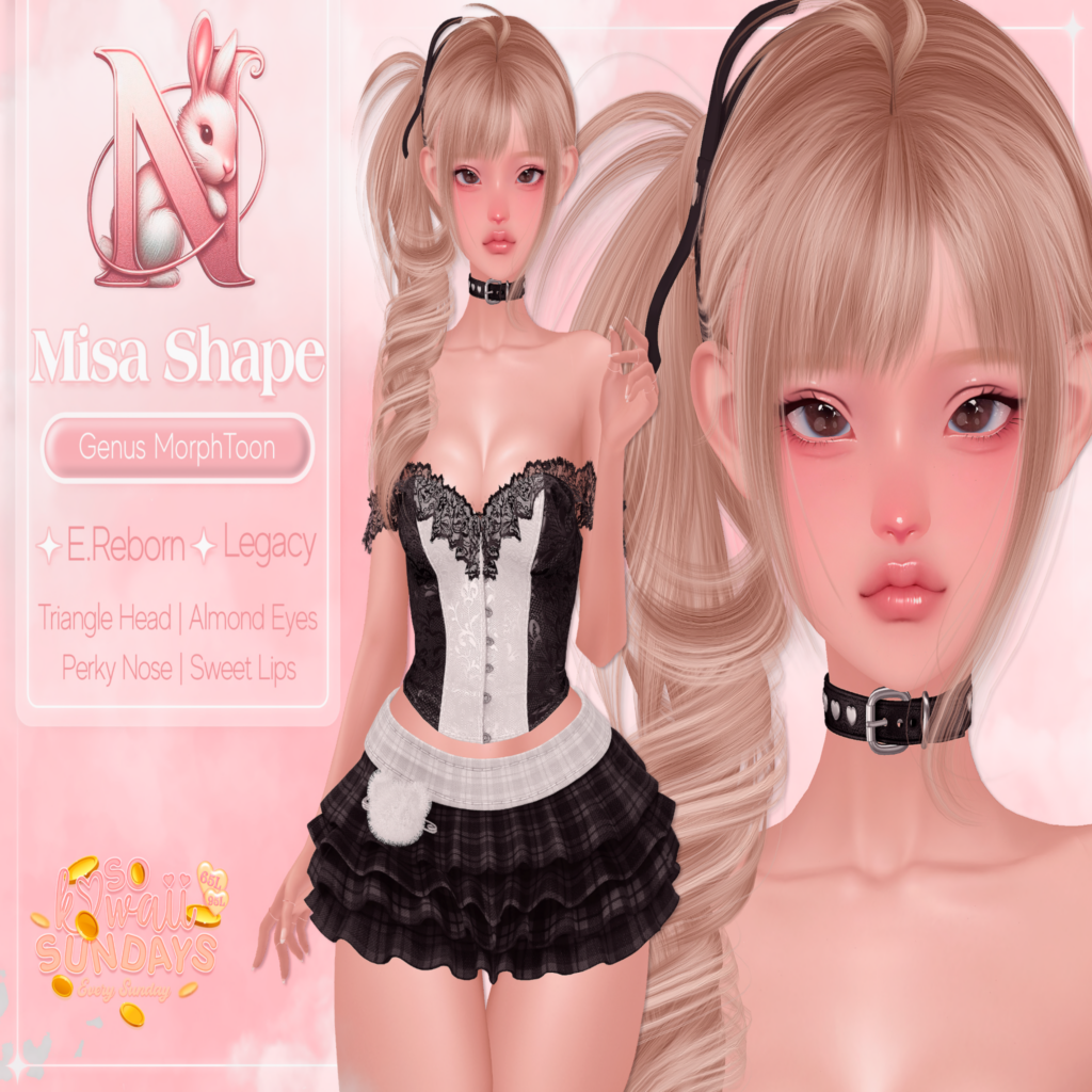 Misa Shape - Genus MorphToon/Legacy/Reborn	&lt;a href=&quot;https://maps.secondlife.com/secondlife/Dolcenotte/104/161/1776&quot;&gt;Teleport&lt;/a&gt;