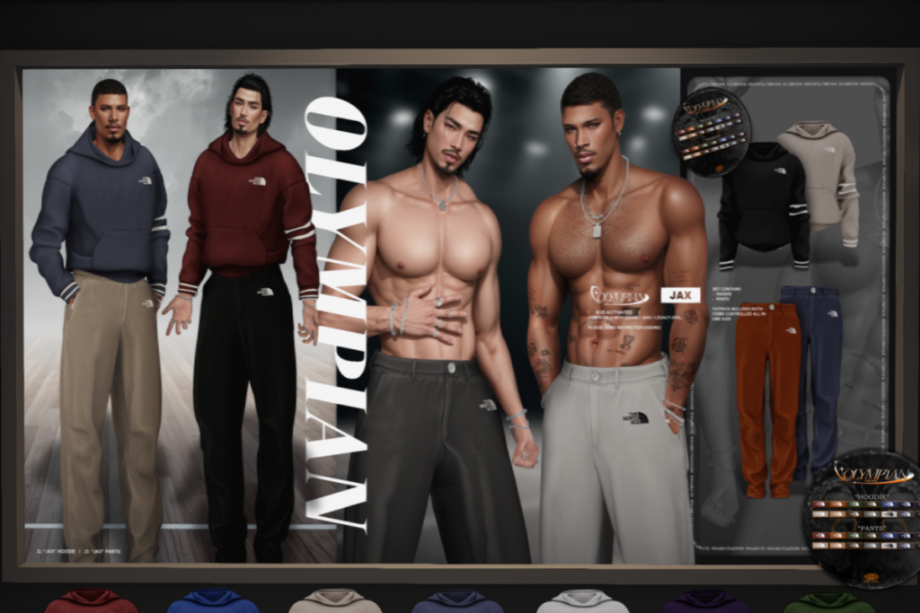 Jax Set - Jake/Kario/Legacy, L$285 each/L$999 FP