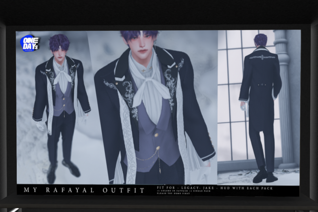 My Rafayal Outfit - Jake/Legacy, L$350 each/L$1500 FP