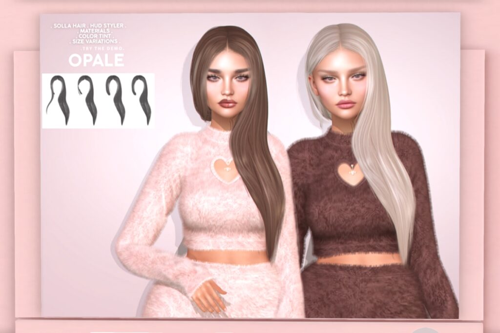 Solla Hairstyle, L$350 each/L$590 FP