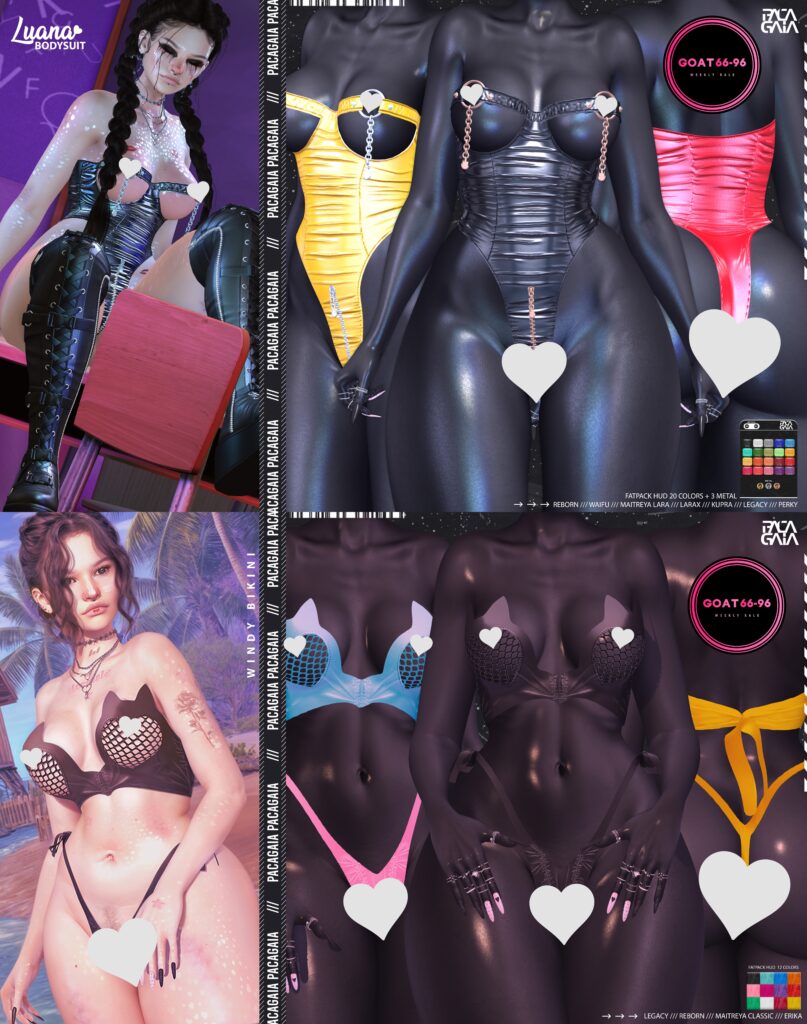 Luana Bodysuit - Inithium/Legacy/Maitreya/Reborn/+mods | Windy Bikini - Erika/Legacy/Maitreya/Reborn