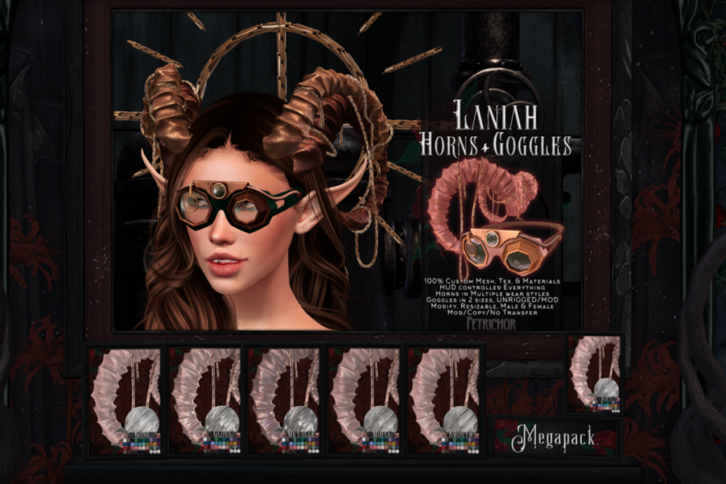 Laniah Horns &amp; Goggles, L$549 each/L$1999 FP