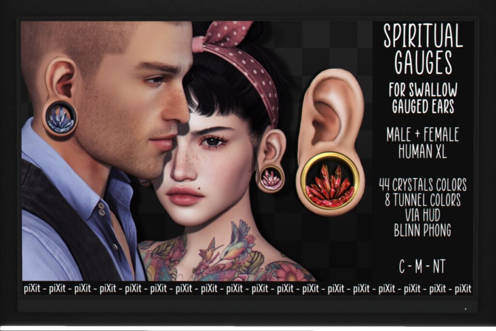 Spiritual Gauges - Swallow Gauged M+F XL, L$270