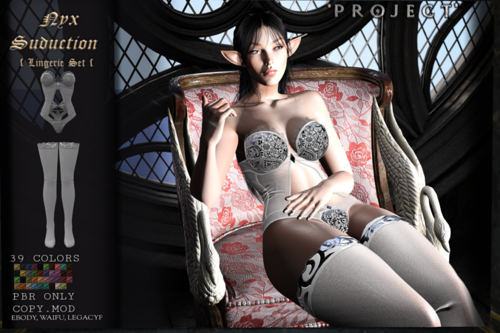 Nyx Seduction Lingerie Set - Legacy/Reborn/+mods, L$1000