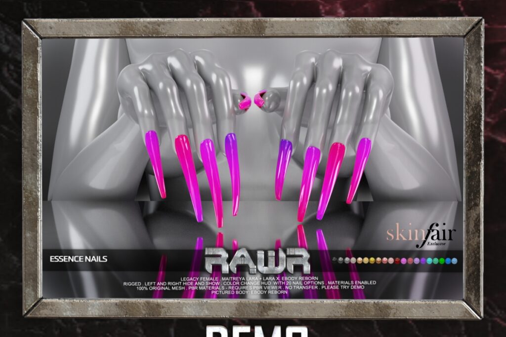 Essence Mesh Nails - Legacy/Maitreya/Reborn/+mods, L$299