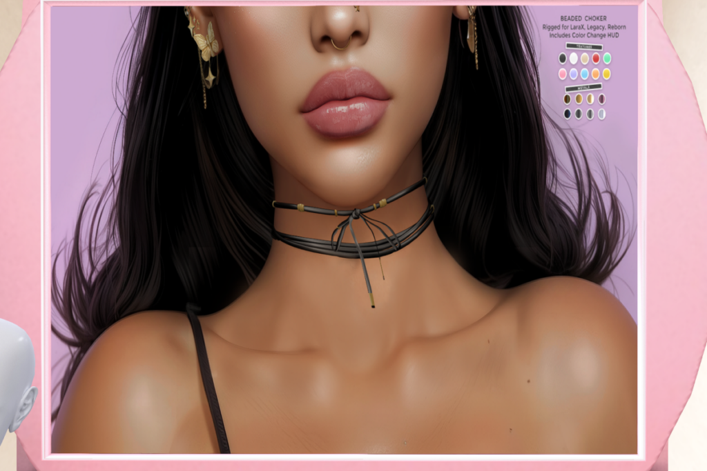 Beaded Choker - Legacy/MaitreyaX/Reborn, L$399
