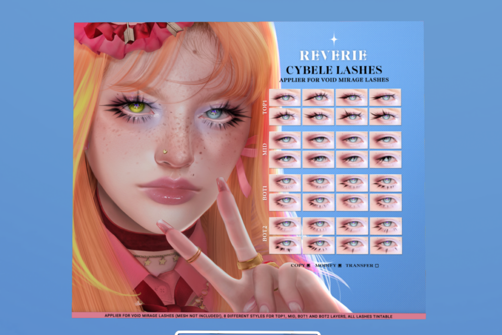 Cybele Lashes - Void Mirage, L$400