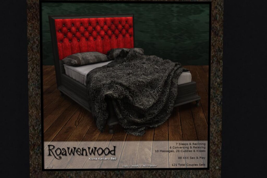 Kivna Karcera Bed, L$2450