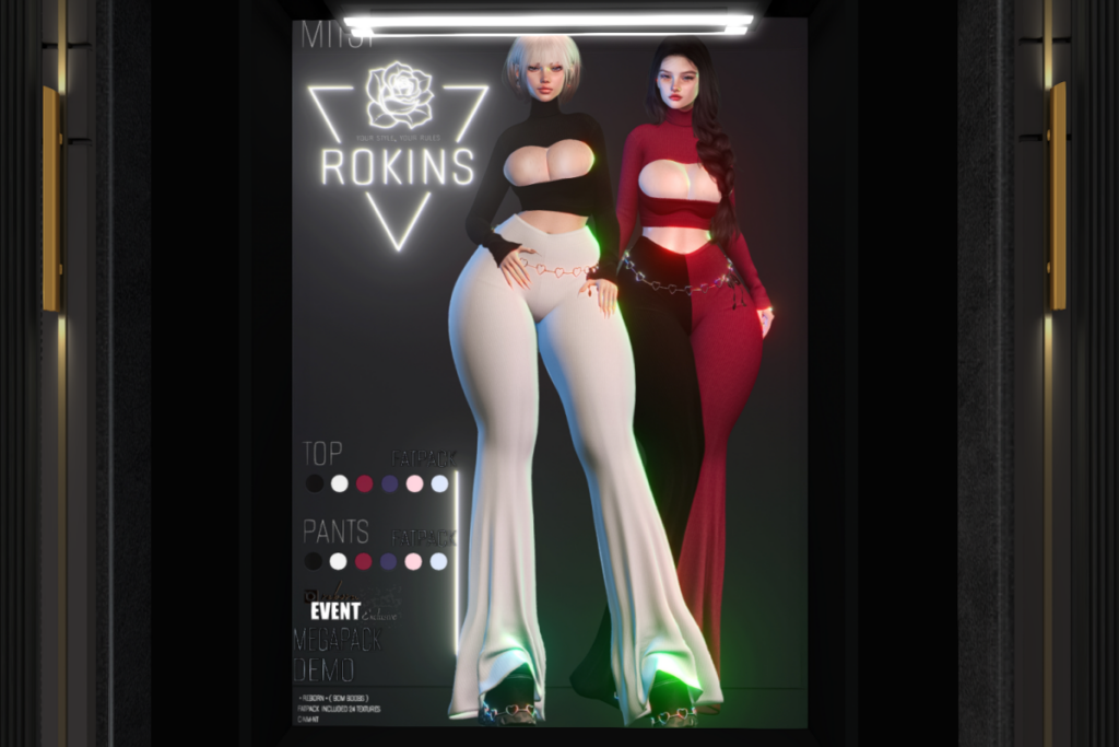 Mitsy Top &amp; Pants - Reborn, L$249-L$300 each/L$1600-L$1700 each FP/L$2850 MP