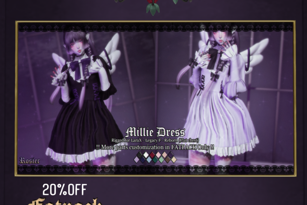 Millie Dress - Legacy/MaitreyaX/Reborn, L$269 each/L$1040 FP