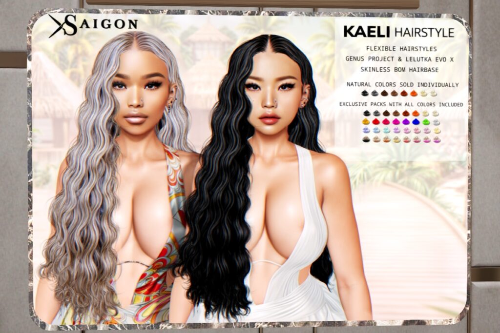 Kaeli Hairstyle - EvoX/Genus, L$299 each/L$689 each FP
