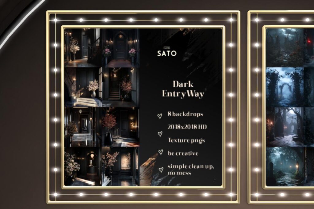 Dark Entry Way Backdrops, L$180