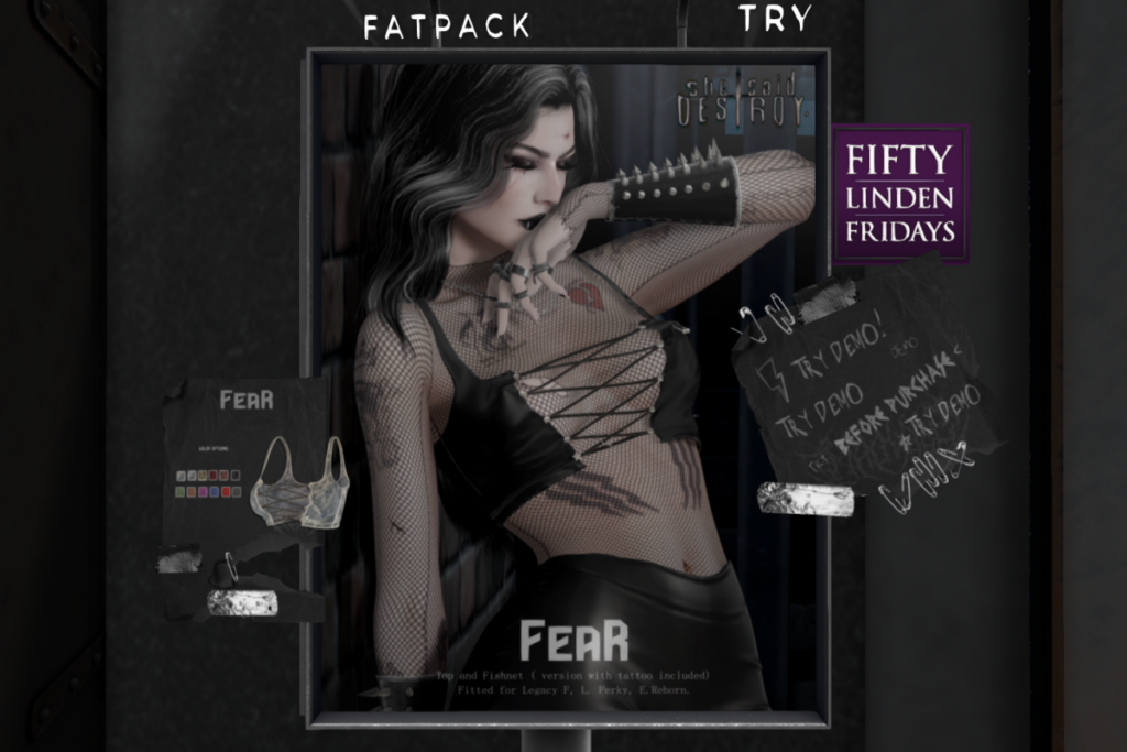 Fear Top - Legacy/Reborn	&lt;a href=&quot;http://maps.secondlife.com/secondlife/Shadows/146/159/23&quot; target=&quot;_blank&quot;&gt;Teleport&lt;/a&gt;