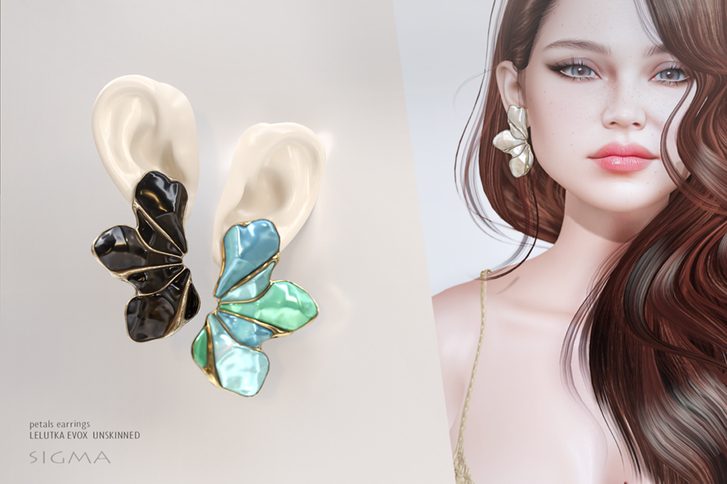 Petals Earrings - EvoX, L$290