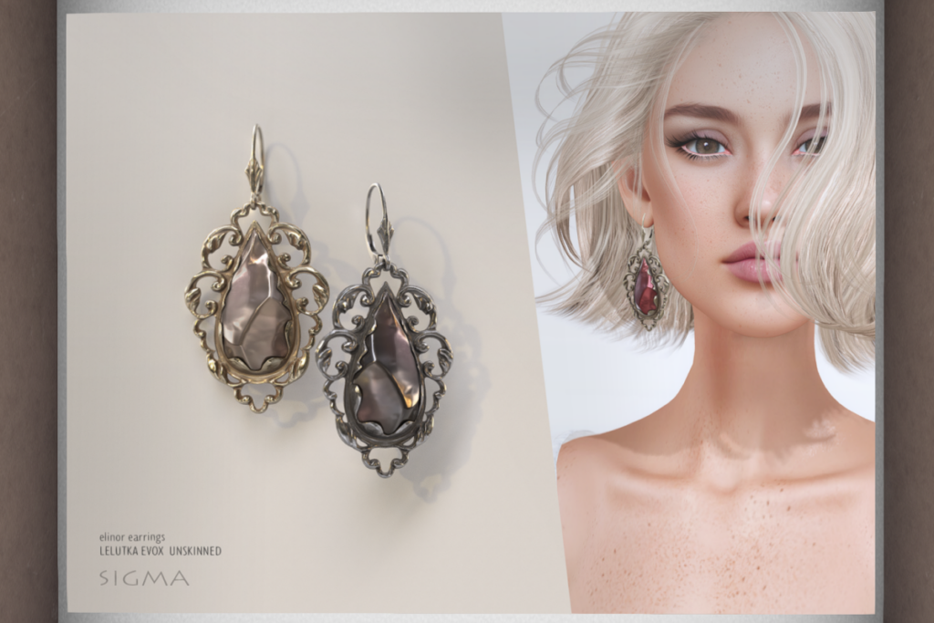Elinor Earrings - EvoX Ears/Unrigged, L$320