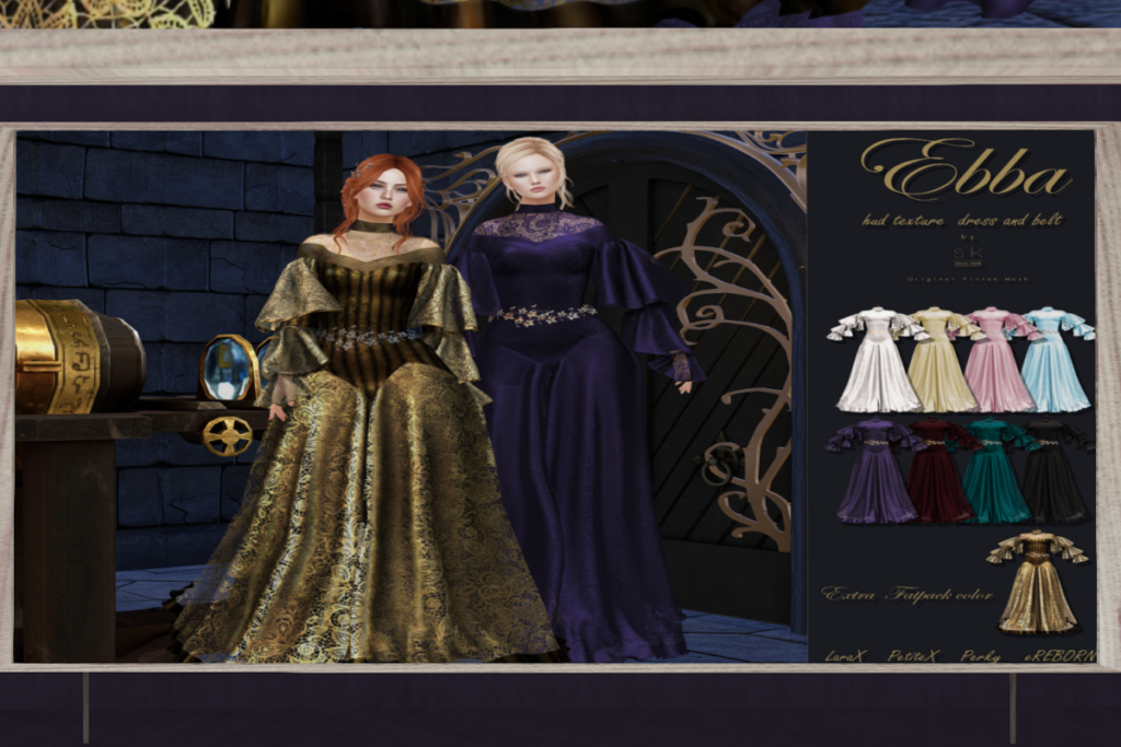 Ebba Dress &amp; Belt - Legacy/MaitreyaX/Reborn/+mods, L$299 each/L$699 FP