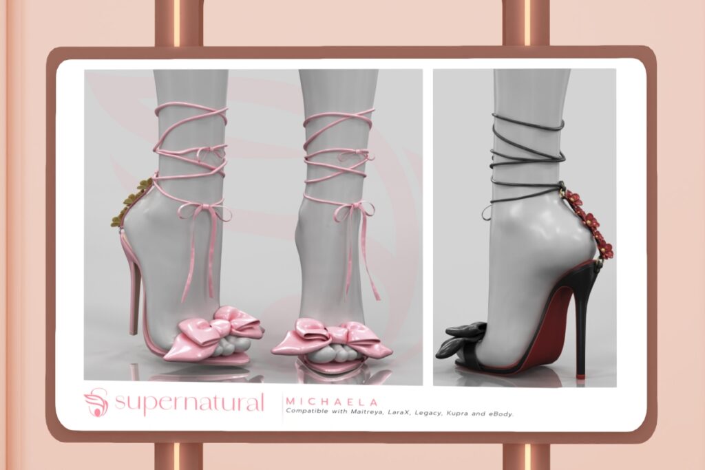 Michaela Heels - Inithium/Legacy/Maitreya/Reborn/+mods, L$248 each/L$1188 FP