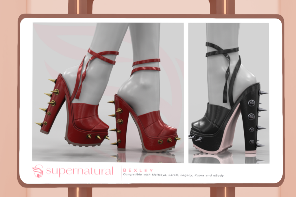 Bexley Heels - Inithium/Legacy/Maitreya/Reborn/+mods, L$198 each/L$1198 FP