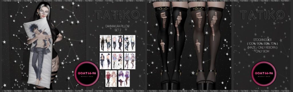 Dakimakura Pillow Set 2 Decoration | Stockings#31 - BOM/Maze for Reborn