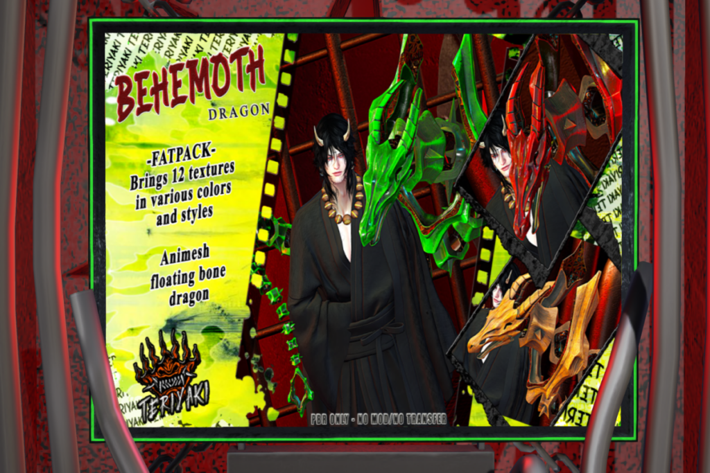 The Behemoth Dragon, L$299 each/L$899 FP