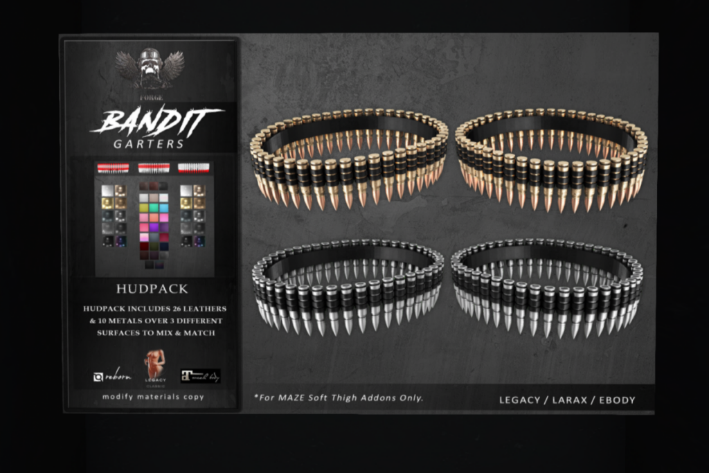 Bandit Garters - Legacy/MaitreyaX/Reborn/+mods, L$599