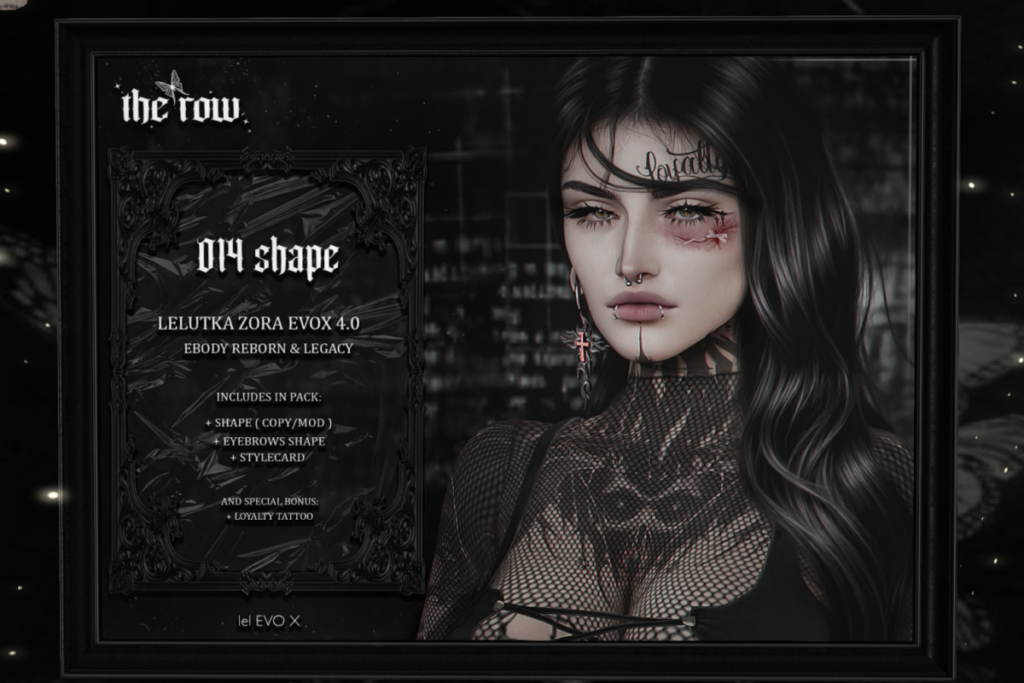 014 Female Shape - EvoX Zora/Legacy/Reborn, L$877