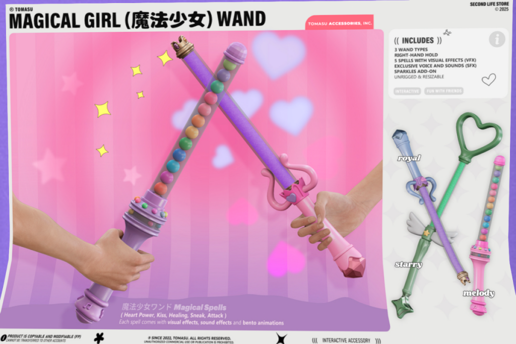 Magical Girl Wand, L$285 each/L$415 FP