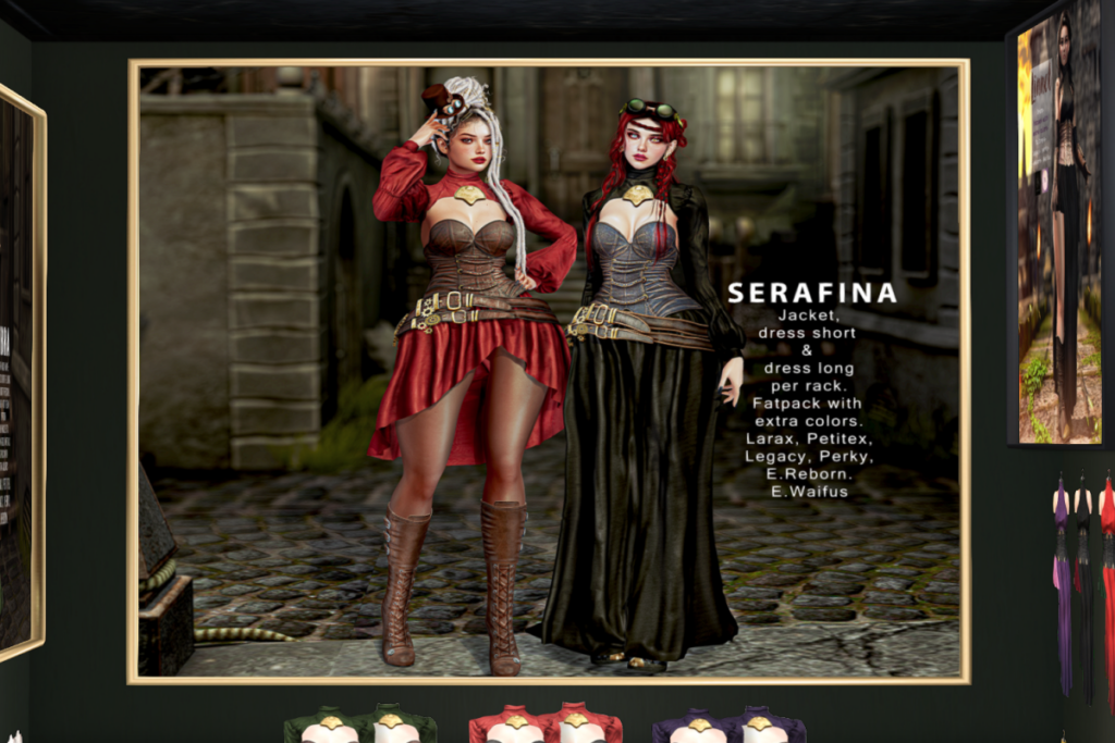 Serafina Outfit - Legacy/MaitreyaX/Reborn/+mods, L$325 each/L$950 FP