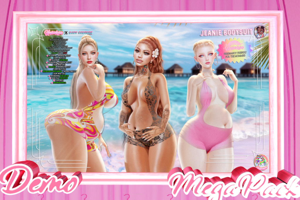 Jeanie Bodysuit - Inithium/Legacy/Reborn/+mods, L$399 each/L$899 each FP/L$3899 MP