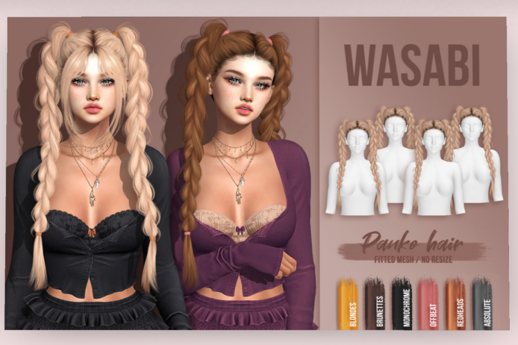Panko Hair	&lt;a href=&quot;http://maps.secondlife.com/secondlife/Coraline/127/149/54&quot;&gt;TELEPORT&lt;/a&gt;