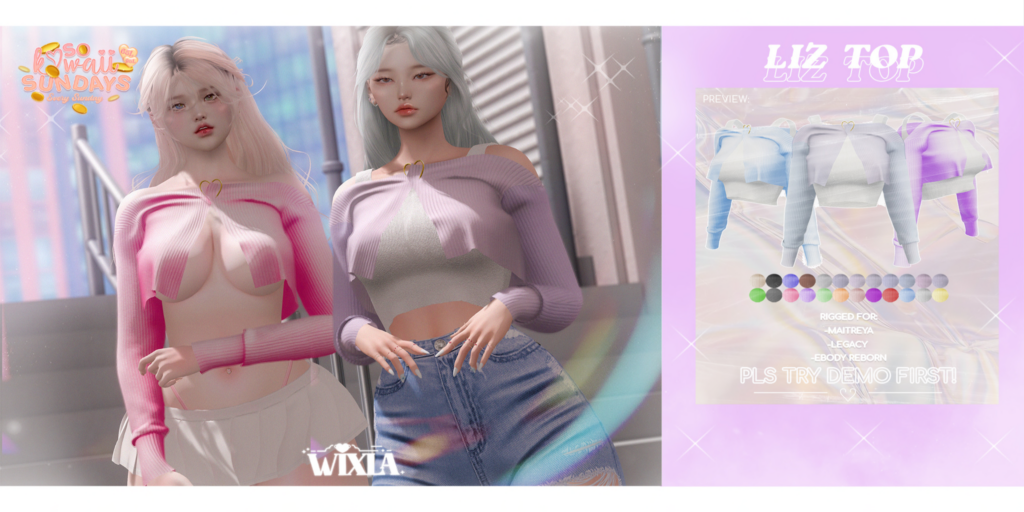 Liz Top - Legacy/Maitreya/Reborn	&lt;a href=&quot;https://maps.secondlife.com/secondlife/Baboo/168/159/1301&quot;&gt;Teleport&lt;/a&gt;