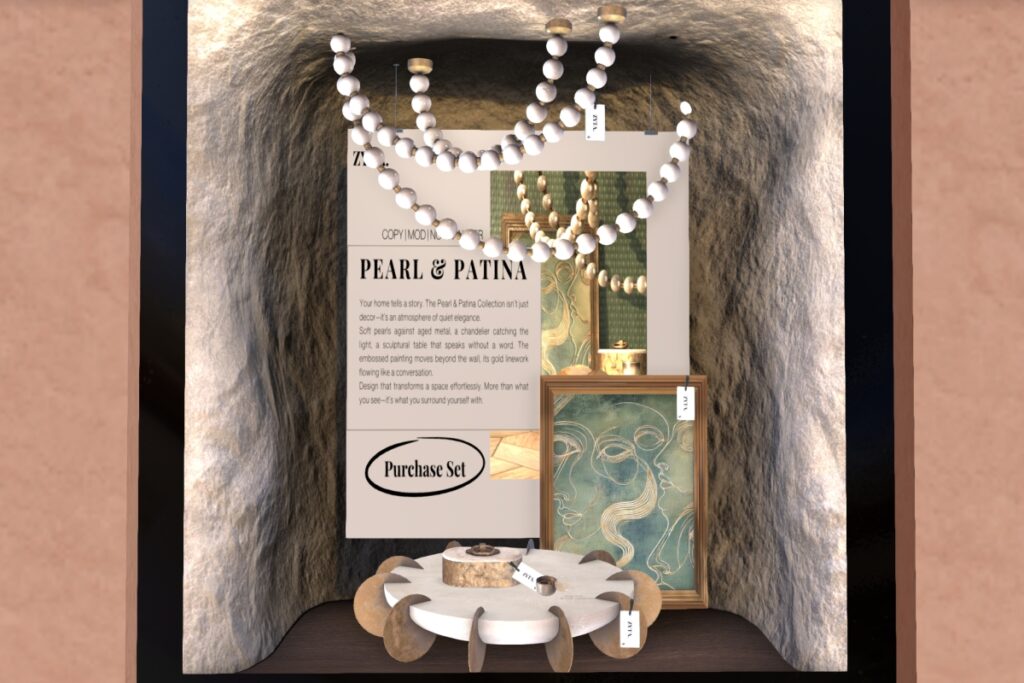 Pearl &amp; Patina Decor Set, L$99-L$349 each/L$916 FP