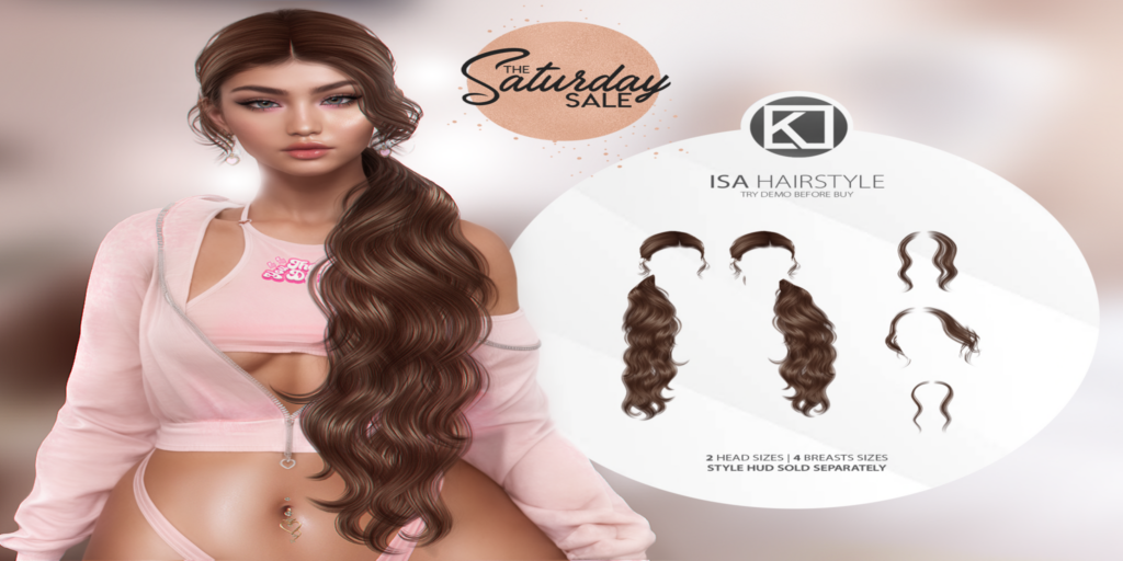 Isa Hairstyle 	&lt;a href=&quot;https://maps.secondlife.com/secondlife/Scott/38/64/1253&quot; target=&quot;_blank&quot;&gt;Teleport&lt;/a&gt;