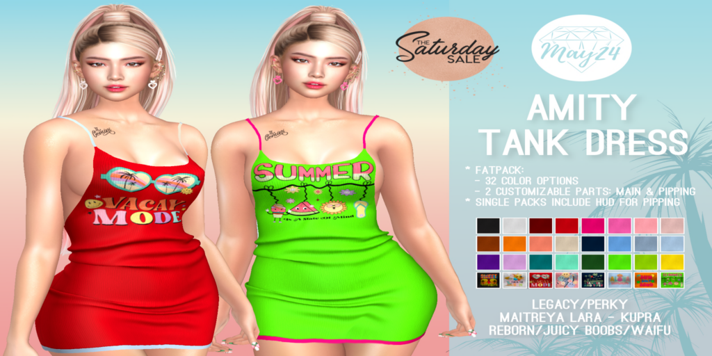 Amity Tank Dress - Inithium/Legacy/MaitreyaX/Reborn/+mods	&lt;a href=&quot;http://maps.secondlife.com/secondlife/Highway%20Star/144/134/23&quot; target=&quot;_blank&quot;&gt;Teleport&lt;/a&gt;