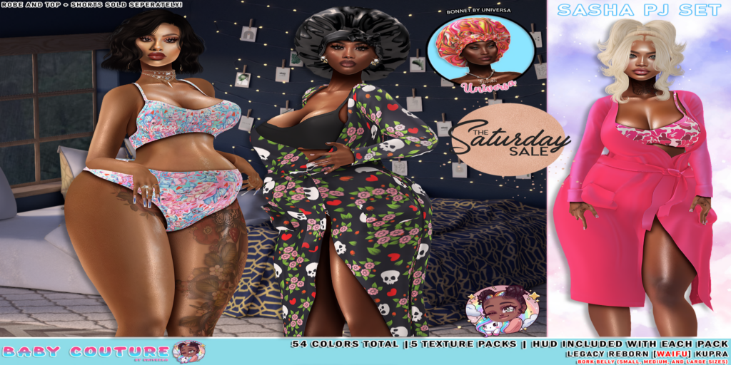 Sasha Pj Robe Set -Inithium/Legacy/Reborn/+mods	&lt;a href=&quot;https://maps.secondlife.com/secondlife/Universa/117/83/1319&quot; target=&quot;_blank&quot;&gt;Teleport&lt;/a&gt;