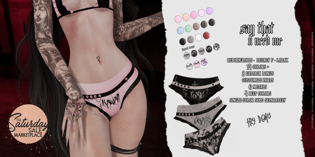 Say That U Need Me Panties - Legacy/MaitreyaX/Reborn/+mods