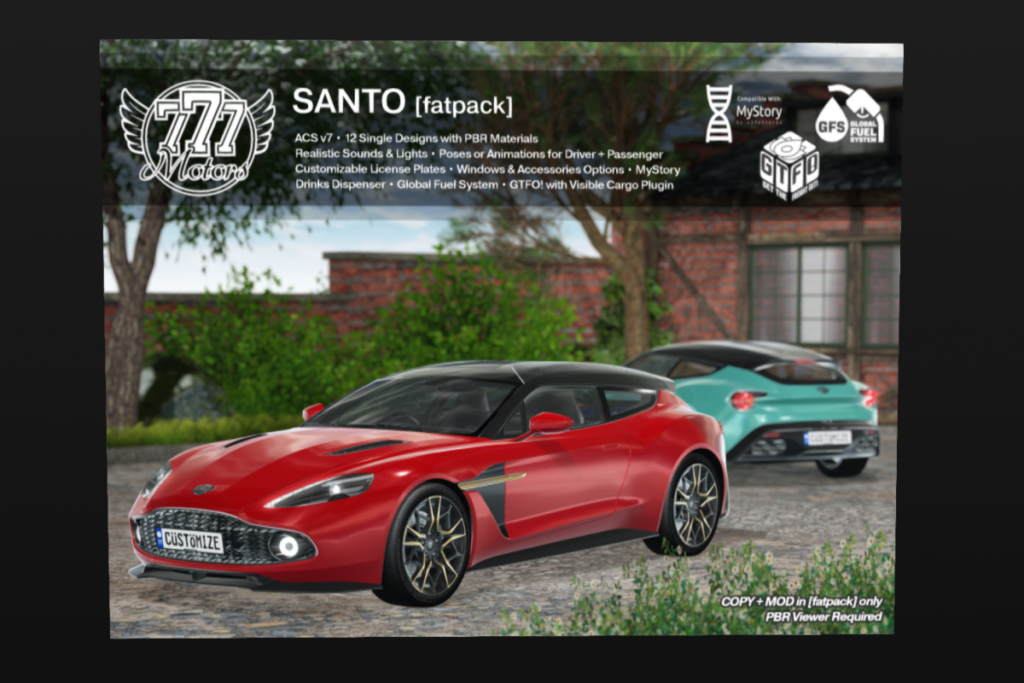 Santo, L$599 each/L$1599 FP
