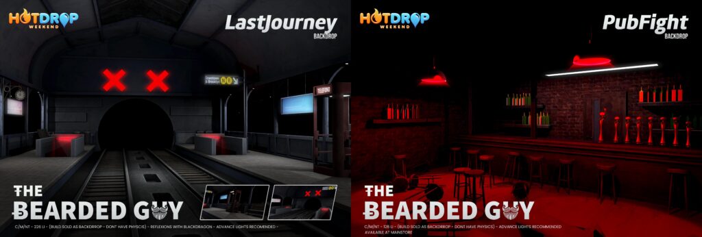 Last Journey &amp; Pub Fight Backdrops