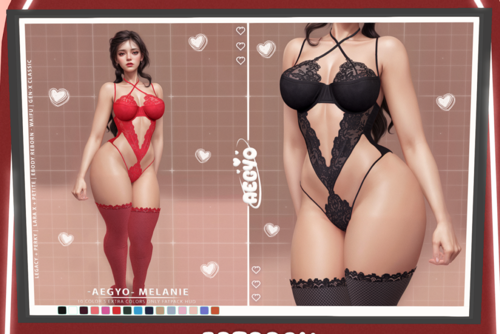 Melanie Bodysuit - GenX Classic/Legacy/MaitreyaX/Reborn/+mods, L$198 each/L$998 FP