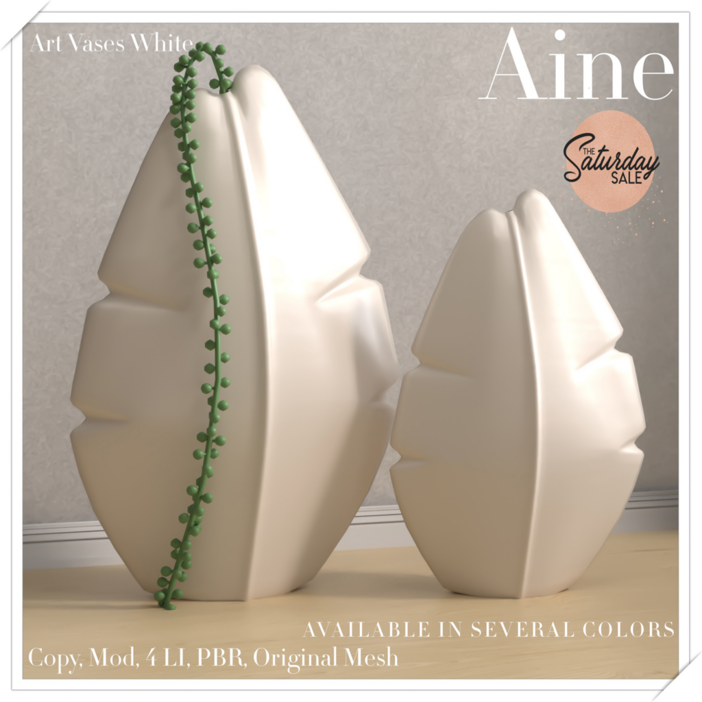 Art Vases	&lt;a href=&quot;http://maps.secondlife.com/secondlife/Spirit%20Hills/128/228/22&quot;&gt;Teleport&lt;/a&gt;